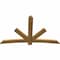 Ekena Millwork Alberta Rough Sawn Timber Gable Bracket, Western Red Cedar, 84"W x 53"H x 2"D x 6"F, 15/12 Pitch GBW084X53X0206ALB00RWR - alternate 2